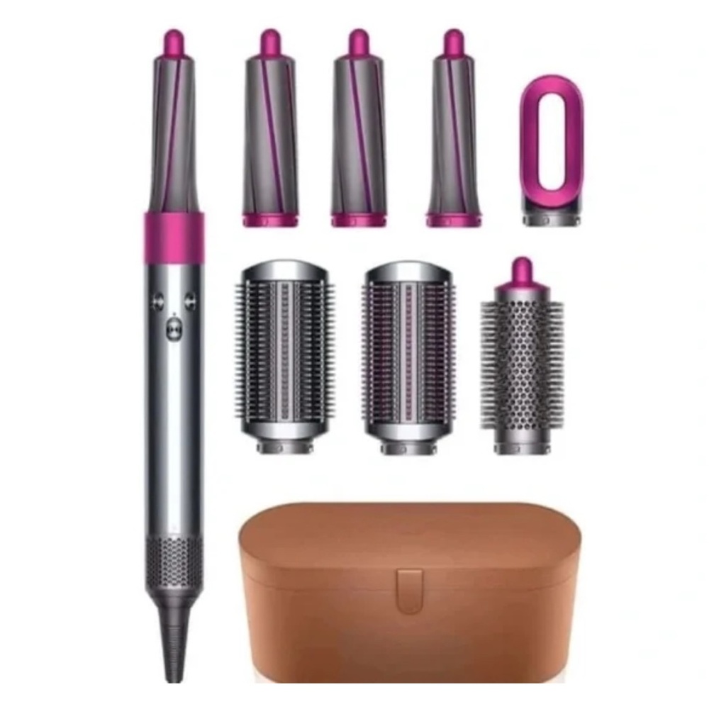 Dyson Hair Styling Set in Silver and Pink